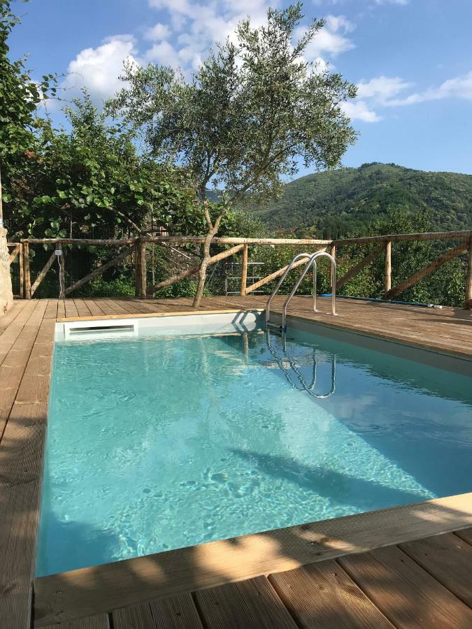 Piscina Con Vista Villa Bagni di Lucca Buitenkant foto